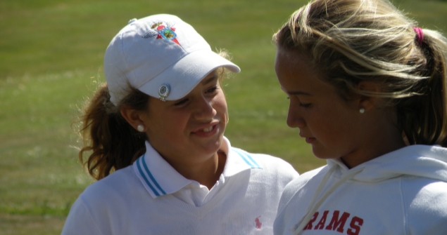 Rebeca Maruri y María Alzueta en el  Internacional de España Stroke Play 2012