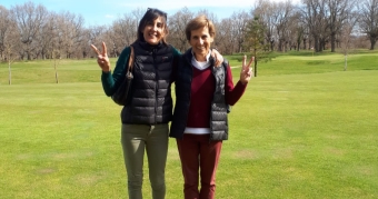 Beatriz Corbacho y Beatriz Gómez en el Gran Premio Nacional Senior Femenino