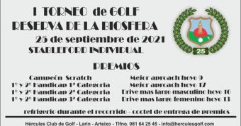 I TORNEO DE GOLF RESERVA DE LA BIOSFERA