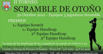 II Torneo Scramble de Otoño – 30 octubre 2021