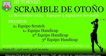 III Torneo Scramble de otoño en Hércules C.G.