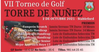 VII TORNEO DE GOLF TORRE DE NUÑEZ – 2 octubre 2021