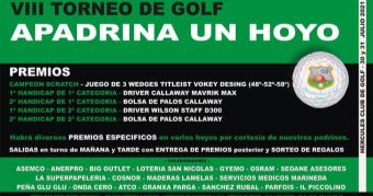 VIII TORNEO DE GOLF APADRINA UN HOYO – 30 y 31 de julio